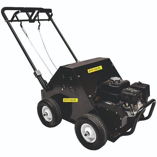 Green Park AE410 self propelled vertical action aerator with Honda GX160 engine
