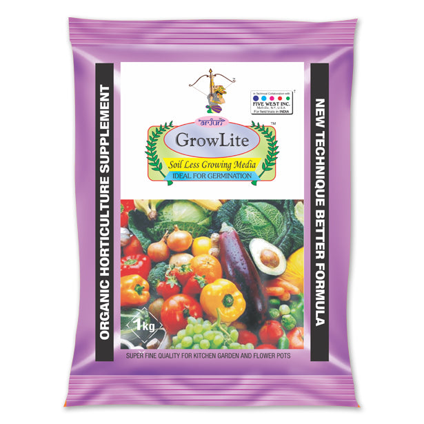 GrowLite Soilless Potting Mix with Cocopeat, Perlite & Vermiculite for Seed Germination and Healthy Plants