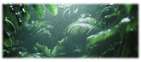 Healthy plants thriving during monsoon season