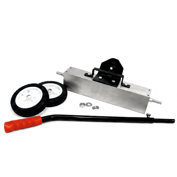 GPMS 18 Light Duty Magnetic Sweeper with permanent magnetic system wide sweeping head and adjustable handle.