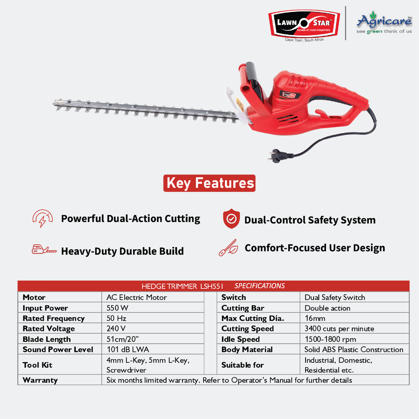 Lawn Star Electric Hedge Trimmer