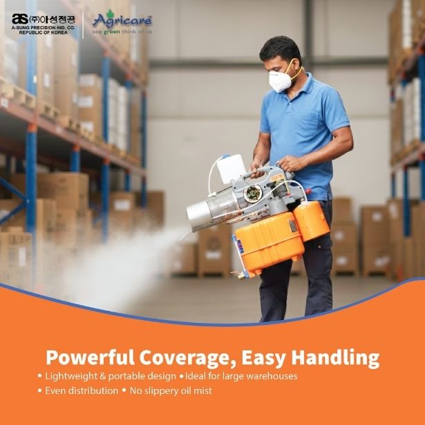 Lightweight fogging machine by A-SUNG producing mist for disinfection