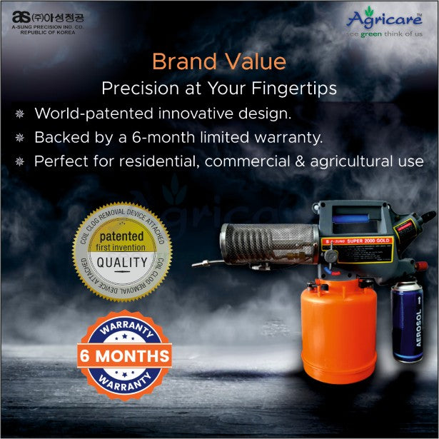 A-Sung Super 2000 Gold Portable Mosquito & Insect Fogging Machine