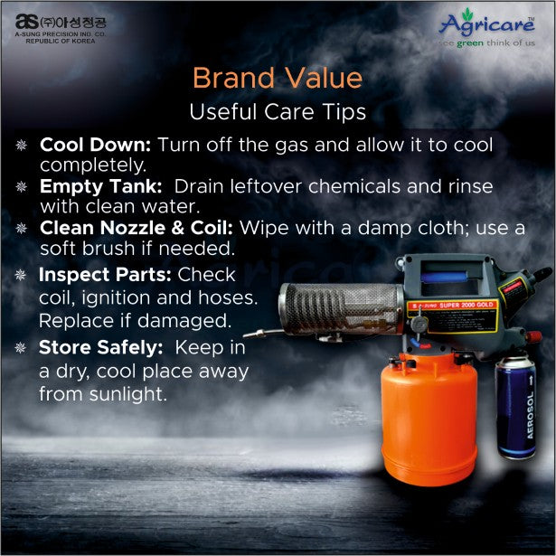 A-Sung Super 2000 Gold Portable Mosquito & Insect Fogging Machine