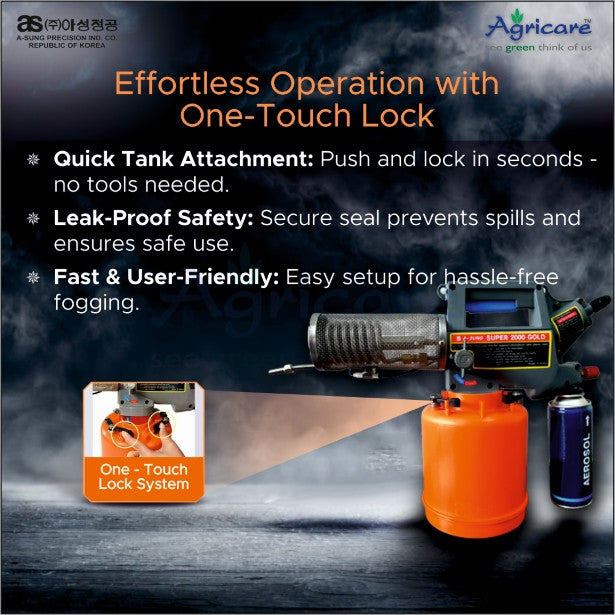 A-Sung Super 2000 Gold Portable Mosquito & Insect Fogging Machine