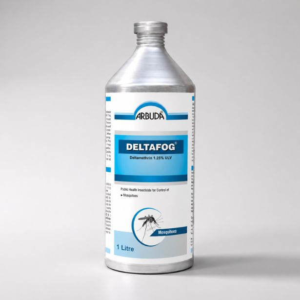 DELTAFOG Deltamethrin 1.25% ULV household insecticide for mosquito control using thermal and ULV fogging.