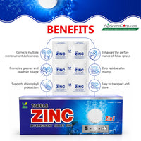 Benefits of Agricare Nutri Tabble Zinc including improved foliar spray performance healthier foliage and chlorophyll productio