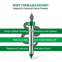 Vibrarandom Snake Repeller