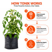 How Nutri Tabble TONIK works through plant growth regulator, trace elements and buffering agent to improve nutrient uptake and plant growth