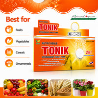 Nutri Tabble TONIK effervescent fertilizer tablets suitable for fruits, vegetables, cereals and ornamental plants