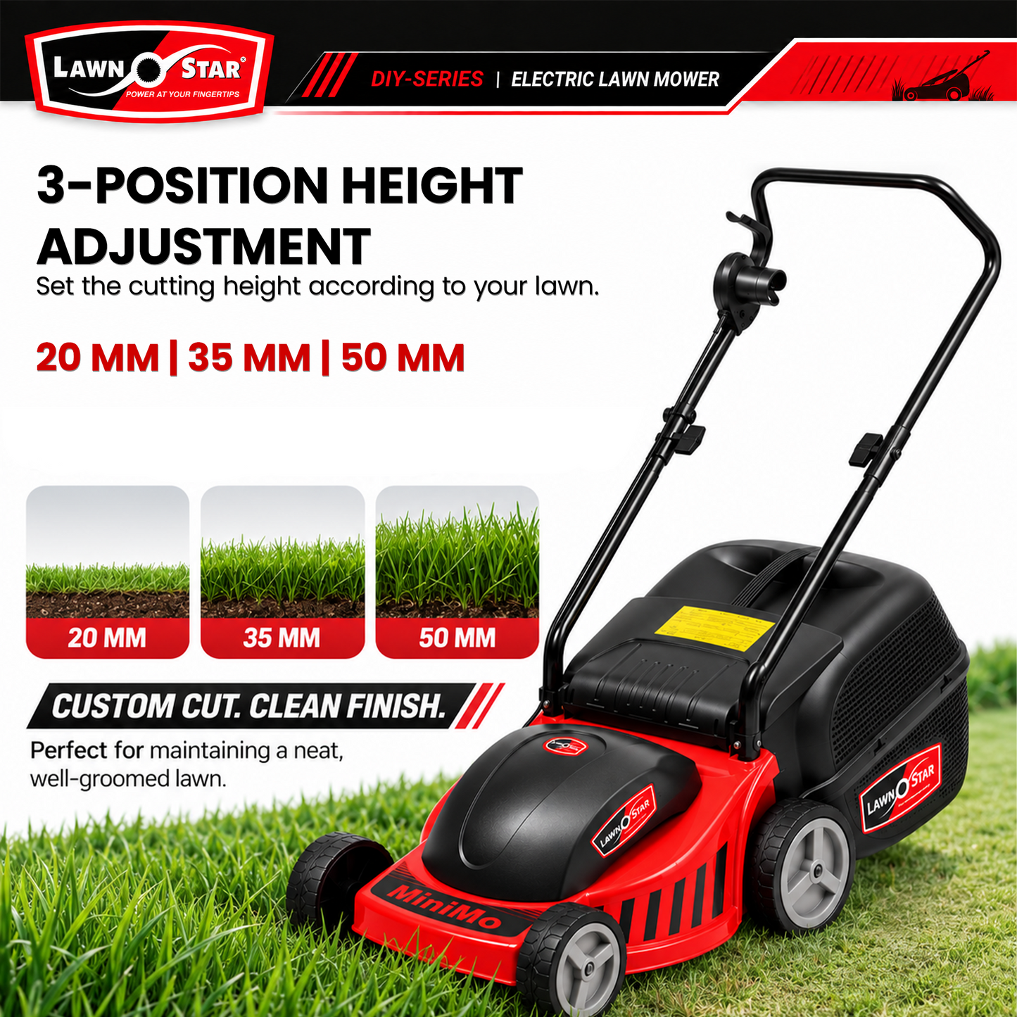 Lawn Star MiniMo Electric Lawn Mower 1000W