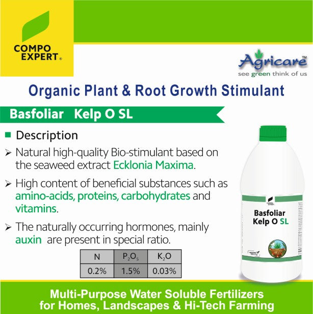 Basfoliar Kelp O SL Organic Plant & Root Growth Stimulant Description