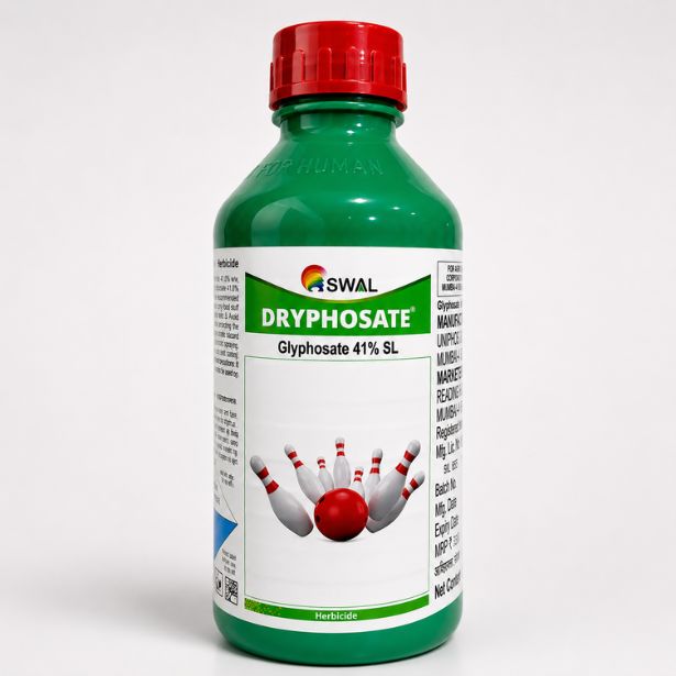 Dryphosate Glyphosate 41% SL non-selective post-emergent systemic herbicide for tea and non-cropped areas.