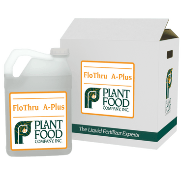 FloThru A-Plus acid-based penetrant and bicarbonate reducer for uniform water movement and localized dry spot control.