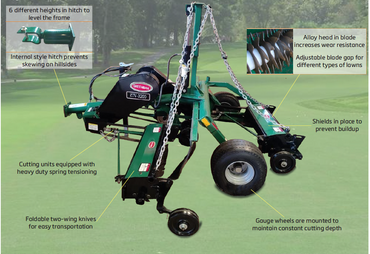 Professional Turf Verticutter Machine by Greenman