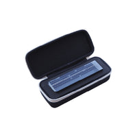 Right-angle Prism-Gage measuring actual mower cut height on turf in box