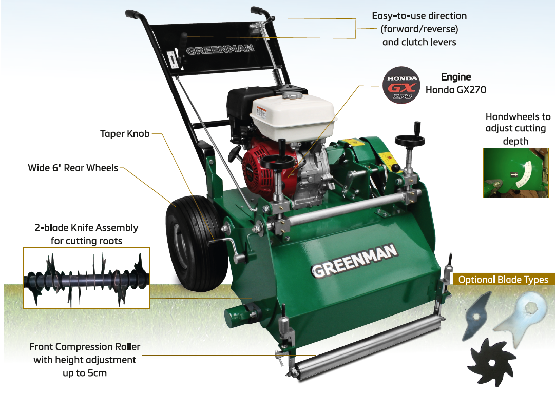 Greenman Fairway Verticutter | Golf Course Turf Machine India ...
