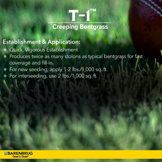 T-1  Creeping Bentgrass Establishment Application