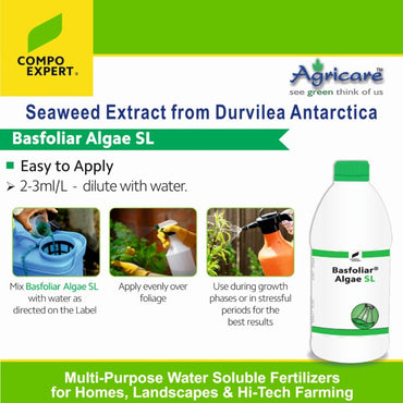 Basfoliar Algae SL bottle packaging and product label close-up