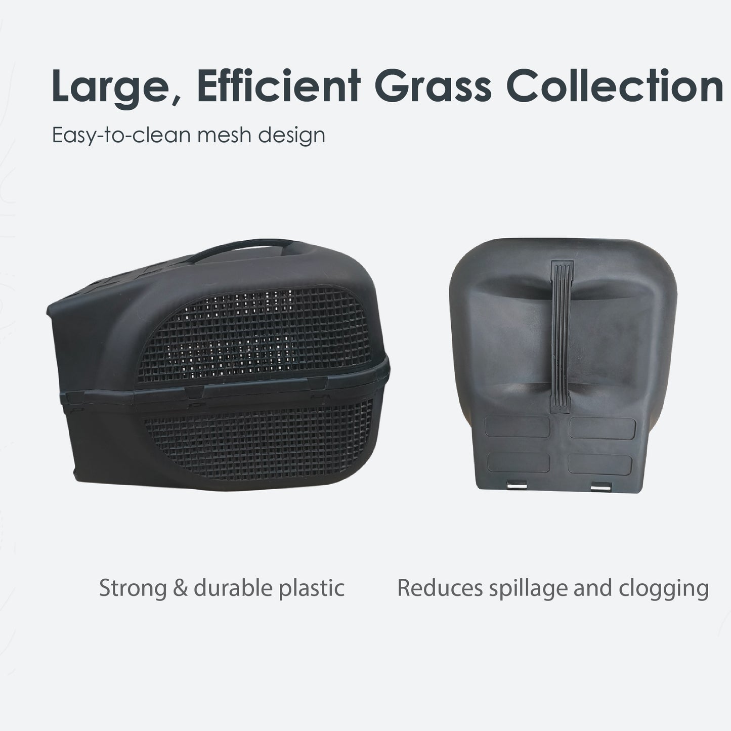 Lawn Star Minimo grass collection box with durable plastic and mesh design