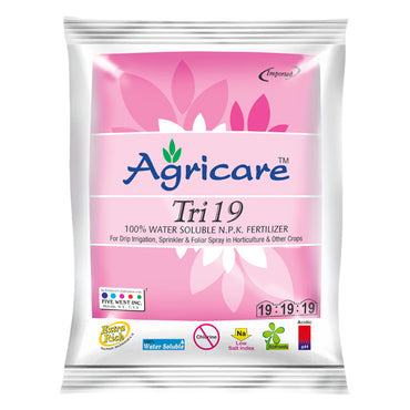 Agricare Tri 19 19:19:19 balanced NPK water soluble fertilizer pack